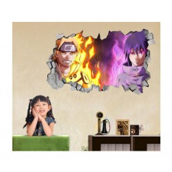 Sticker decorativ, gaura in perete 3D, Naruto, 85 cm, 1020STK Sticker decorativ, gaura in perete 3D, Naruto, 85 cm, 1020STK