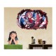 Sticker decorativ, gaura in perete 3D,  Naruto, 85 cm, 1031STK-1