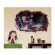 Sticker decorativ, gaura in perete 3D,  Naruto, 85 cm, 1032STK-1