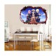 Sticker decorativ, gaura in perete 3D,  Naruto, 85 cm, 1054TK-1
