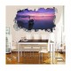 Sticker decorativ, gaura in perete 3D,  Ocean, 85 cm, 179STK-1