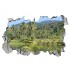 Sticker decorativ, gaura in perete 3D,  Palmieri, 85 cm, 185STK-1