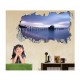 Sticker decorativ, gaura in perete 3D, Plaja, 85 cm, 168STK-1 Sticker decorativ, gaura in perete 3D, Plaja, 85 cm, 168STK-1