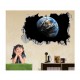 Sticker decorativ, gaura in perete 3D, Planeta, 85 cm, 1036STK-3 Sticker decorativ, gaura in perete 3D, Planeta, 85 cm, 1036STK-3