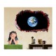 Sticker decorativ, gaura in perete 3D, Planeta, 85 cm, 1038STK-2 Sticker decorativ, gaura in perete 3D, Planeta, 85 cm, 1038STK-2
