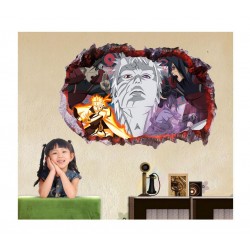 Sticker decorativ, gaura in perete 3D, Uchiha-Uzumaki, 85 cm, 1017STK-1 Sticker decorativ, gaura in perete 3D, Uchiha-Uzumaki, 85 cm, 1017STK-1
