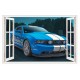 Sticker decorativ masina, Ferestra 3D, 80 cm, 1011STK