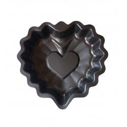 Tava de copt pentru placinta, Inima, 25 cm, 355COF