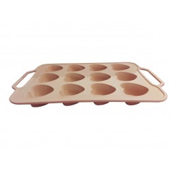 Tava din silicon, 12 Inimioare, 37 cm, CooKstyle, 129COF