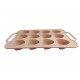 Tava din silicon, 12 Inimioare, 37 cm, CooKstyle, 129COF