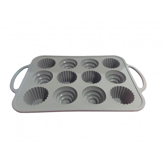 Tava din silicon, 12 cavitati, 37 cm, CooKstyle, 132COF