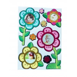 Sticker decorativ, Flori cu poze, 45 cm, WX-EB004