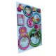 Sticker decorativ, Cercuri cu poze, 45 cm, WX-EB007