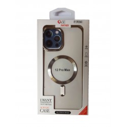 Husa telefon compatibila cu Apple iPhone 12 Pro Max, Silver, 420HT
