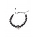 Bratara cu pietre naturale, Onix, Silver Crown, A4B138