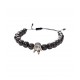 Bratara cu pietre naturale, Onix, Silver Crown, A4B138
