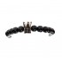 Bratara cu pietre naturale, Onix, Silver Crown, A4B138