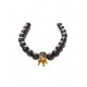 Bratara cu pietre naturale, Onix, Gold Crown, A4B141