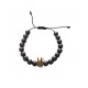 Bratara cu pietre naturale, Onix, Gold Crown, A4B141