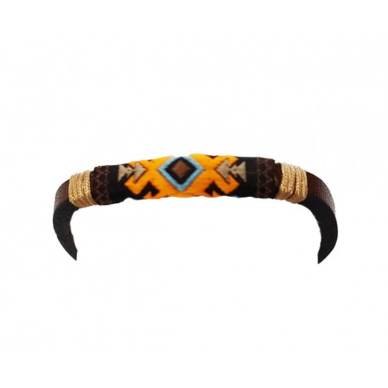 Bratara din piele ecologica, Multicolor, A4B160 Bratara din piele ecologica, Multicolor, A4B160