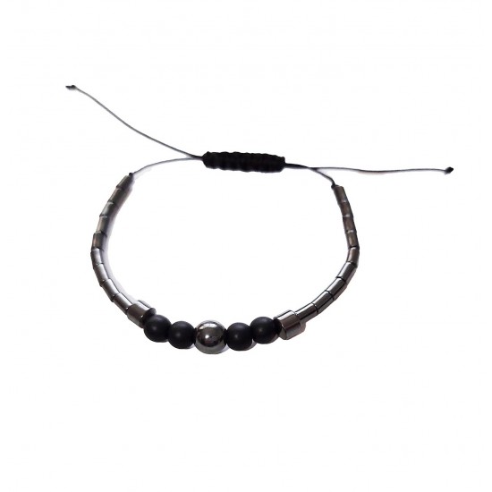 Bratara cu pietre naturale, Onix, Black Stone, A4B142 Bratara cu pietre naturale, Onix, Black Stone, A4B142