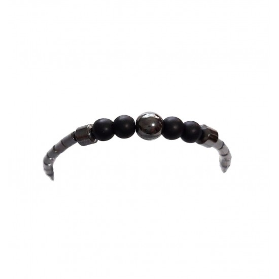 Bratara cu pietre naturale, Onix, Black Stone, A4B142 Bratara cu pietre naturale, Onix, Black Stone, A4B142
