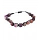 Bratara cu snur ajustabil, Amethyst Stone, A4B132