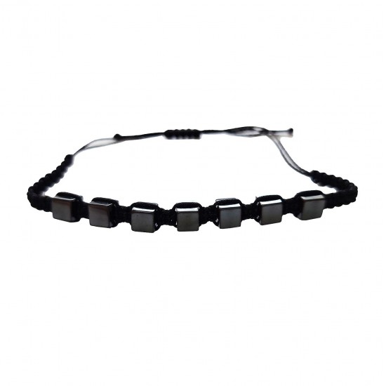 Bratara cu snur ajustabil, Black, A4B118