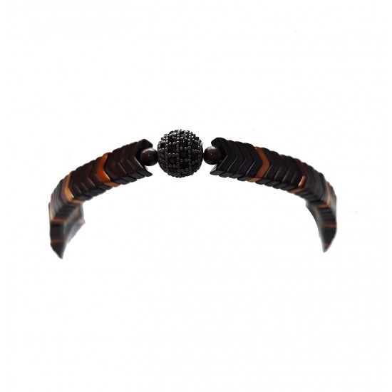 Bratara cu snur ajustabil, Black Charm, A4B113