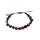 Bratara cu snur ajustabil, Black Stone, A4B129
