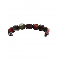 Bratara cu snur ajustabil, Black Stone, A4B129