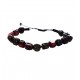 Bratara cu snur ajustabil, Black Stone, A4B129