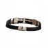 Bratara din piele ecologica, Cruce, Inox, A4B87