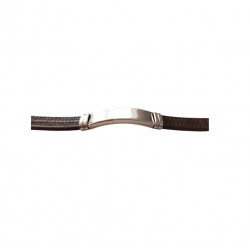 Bratara din piele ecologica, Inox, A4B53