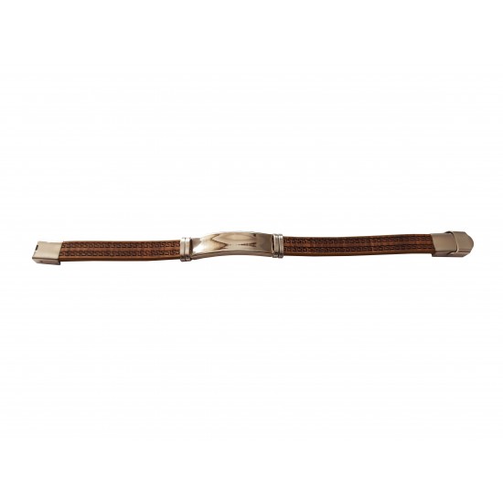 Bratara din piele ecologica, Inox, A4B58