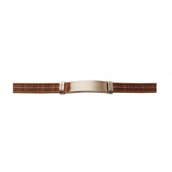 Bratara din piele ecologica, Inox, A4B58