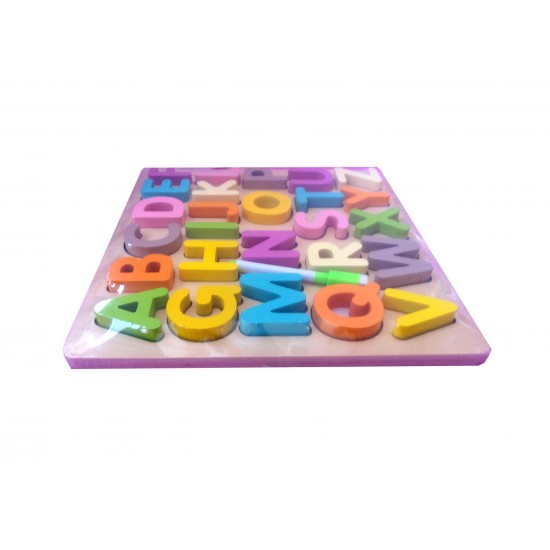 Joc educativ, Tablita de scris cu Alfabet, litere masive si groase 1.5 cm, 26 piese, TT0011 Joc educativ, Tablita de scris cu Alfabet, litere masive si groase 1.5 cm, 26 piese, TT0011