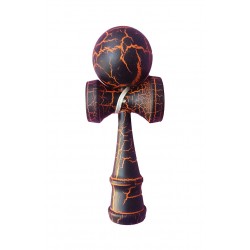 Kendama profesionala negru/portocaliu, 5KD