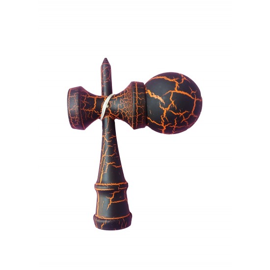 Kendama profesionala negru/portocaliu, 5KD