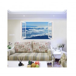 Sticker decorativ, Fereastra 3D, Cer, 85 cm, 339STK