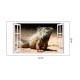 Sticker decorativ, Fereastra 3D, Chameleon Dragon, 85 cm, 324STK