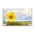 Sticker decorativ, Fereastra 3D, Floarea soarelui, 85 cm, 337STK