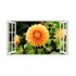 Sticker decorativ, Fereastra 3D, Flori, 85 cm, 243STK