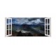 Sticker decorativ, Fereastra 3D, Munti, 85 cm, 199STK