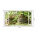 Sticker decorativ, Fereastra 3D, Padure, 85 cm, 237STK Sticker decorativ, Fereastra 3D, Padure, 85 cm, 237STK