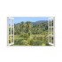 Sticker decorativ, Fereastra 3D, Palmieri, 85 cm, 185STK