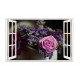 Sticker decorativ, Fereastra 3D, Trandafir, 85 cm, 405STK Sticker decorativ, Fereastra 3D, Trandafir, 85 cm, 405STK