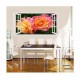 Sticker decorativ, Fereastra 3D, Trandafiri, 85 cm, 338STK