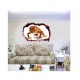 Sticker decorativ, Gaura in perete 3D, Broasca, 85 cm, 392STK