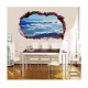 Sticker decorativ, Gaura in perete 3D, Cer, 85 cm, 339STK-1